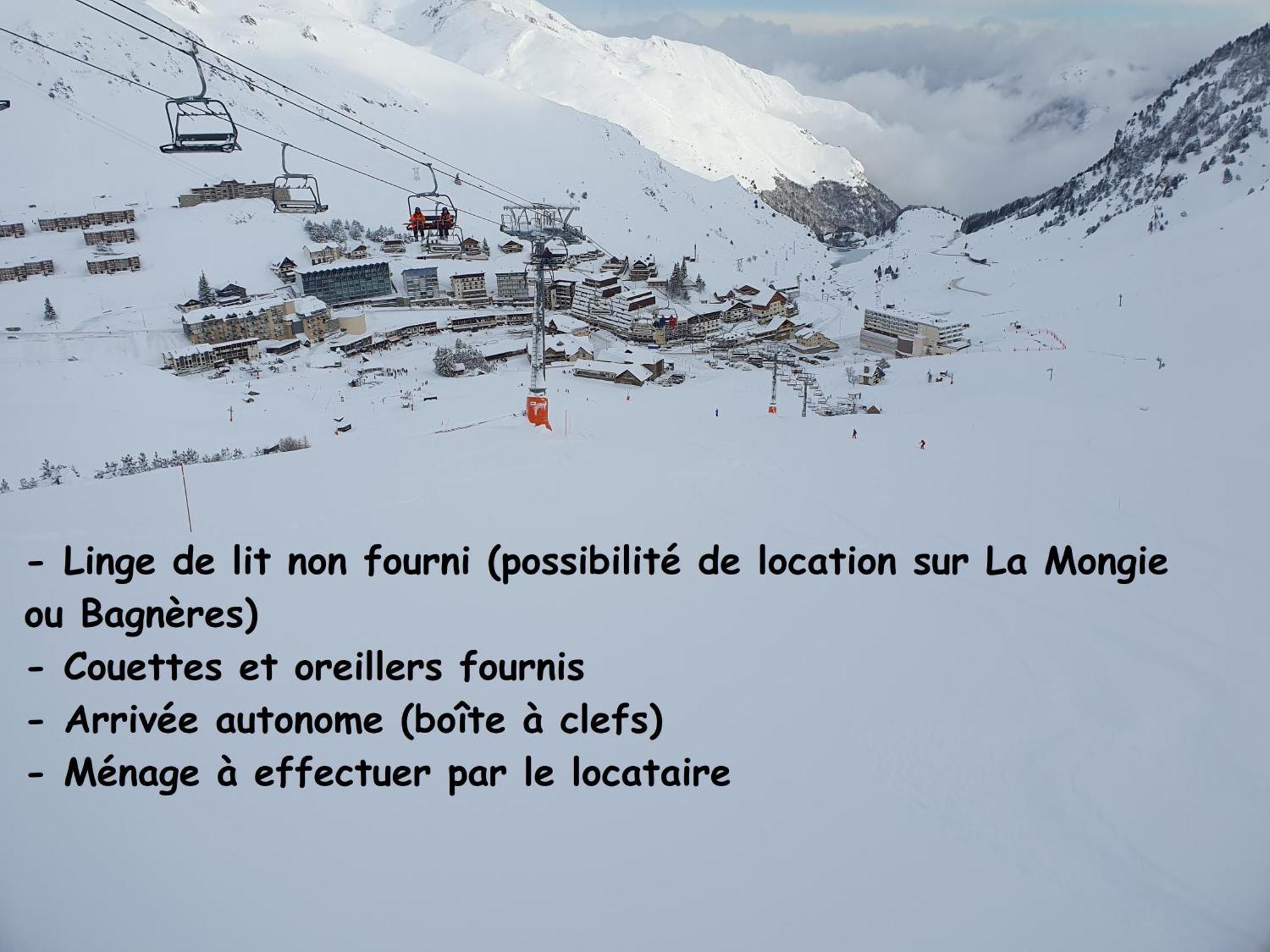 La Mongie, Studio Pieds Des Pistes, Parking Interieur Prive 외부 사진